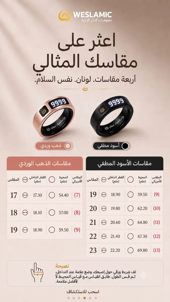 iTasbih Peace 1 Smart Tasbih Ring