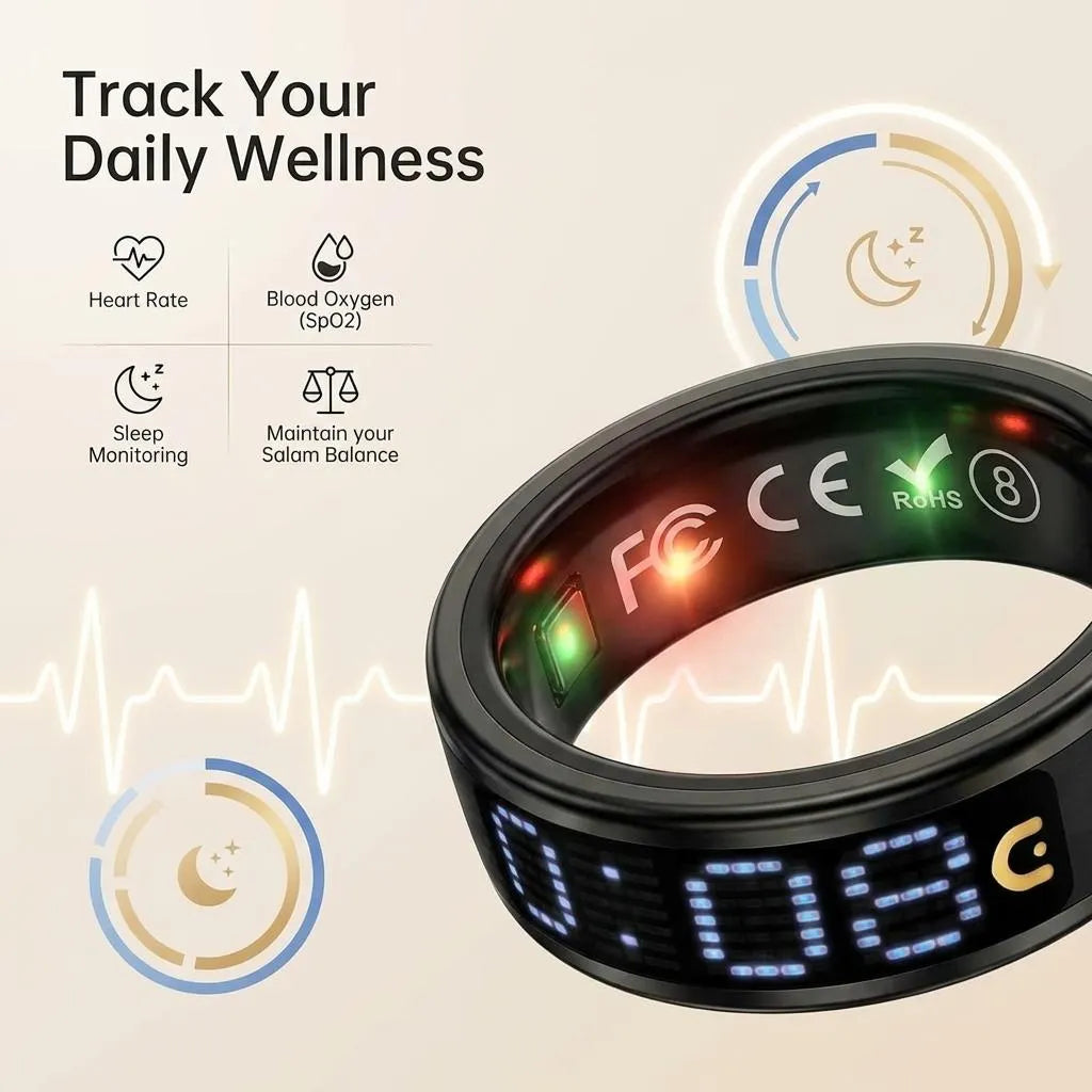 iTasbeeh Salam SQ666 Smart Zikr & Health Tracking Ring