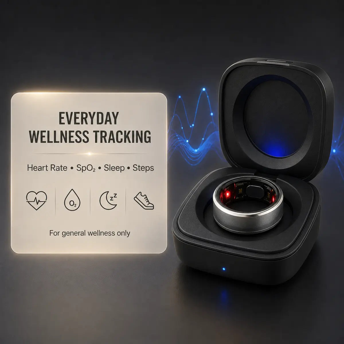 iTasbeeh Salam SQ666 Smart Zikr & Health Tracking Ring