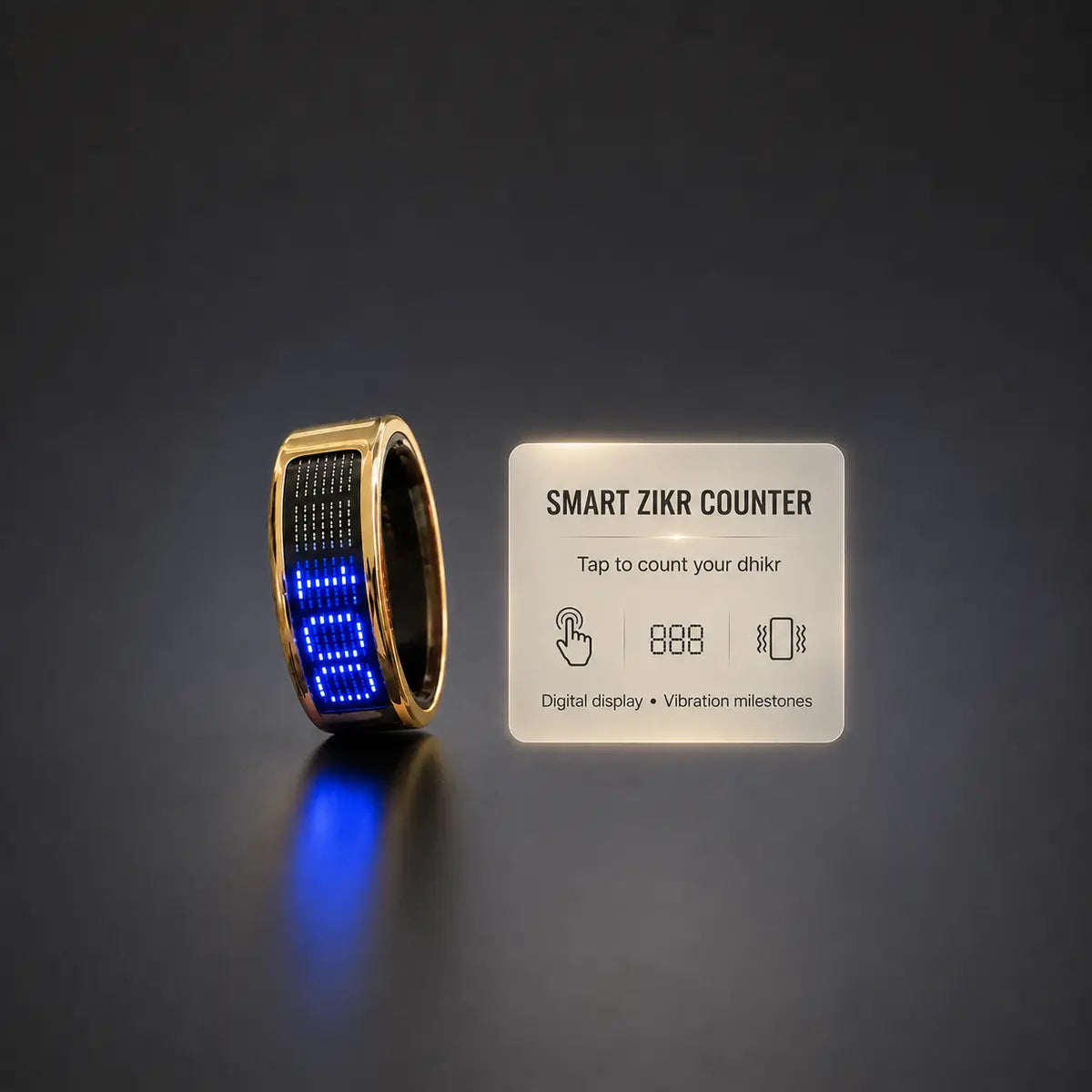 iTasbeeh Salam SQ666 Smart Zikr & Health Tracking Ring